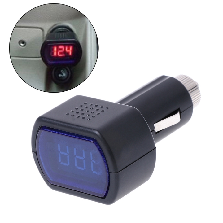Digital LED Car Truck Voltmeter Voltage Gauge System Battery Volt Meter 12V 24V
