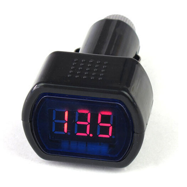 Digital LED Car Truck Voltmeter Voltage Gauge System Battery Volt Meter 12V 24V