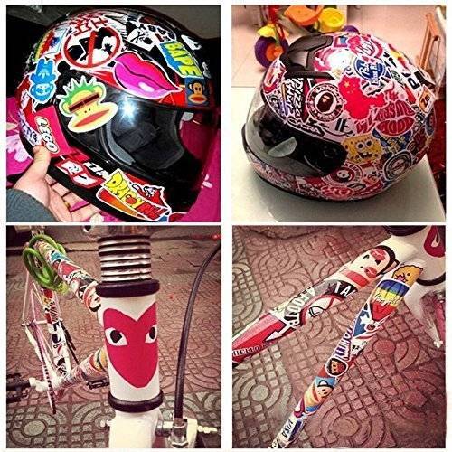 100Pcs Colorful Car PVC Sticker Car Sticker Skateboard Laptop Luggage Decals