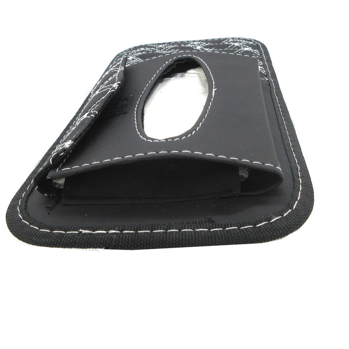 Car Kit Tissue Box Universal Car Sun Visor Hanging Type Embroidery Pattern Tissue Cover
