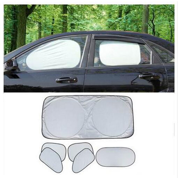 Car Window Sunshade Mesh Auto Sun Visor Curtain Front Rear Side Curtain Car Styling Covers Sunshade