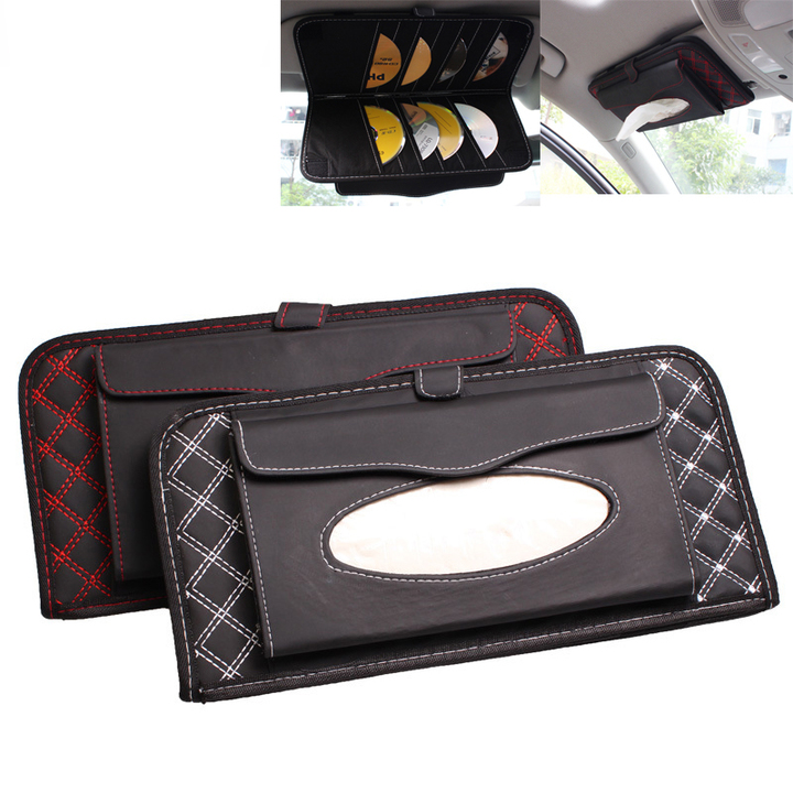 Car Hanging Seat Back Type Car Shade Block  Cute Interior Auto Accessories Armrest Tissue Box