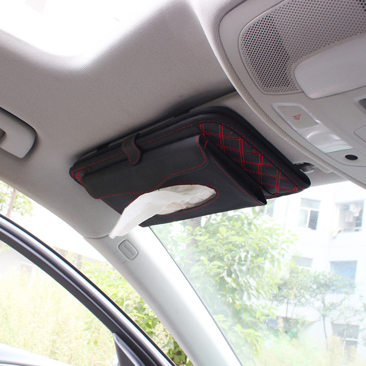 Car Hanging Seat Back Type Car Shade Block  Cute Interior Auto Accessories Armrest Tissue Box
