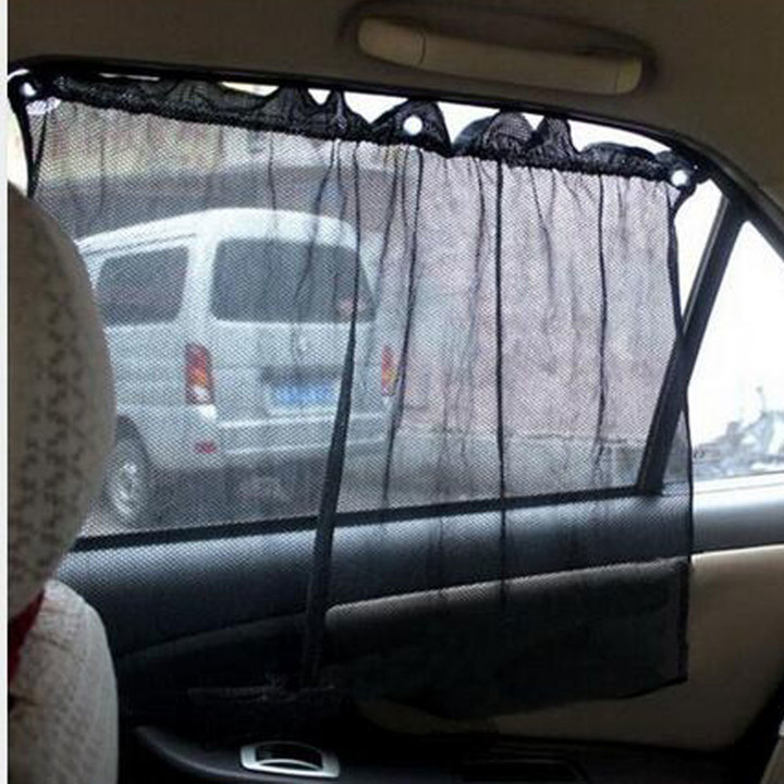 2PCS Car Sun Shade Window SunShade Curtain Windshield Sunshade Adjustable Foldable Car Styling