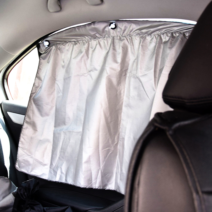2PCS Car Curtains Double Window Sun Shade