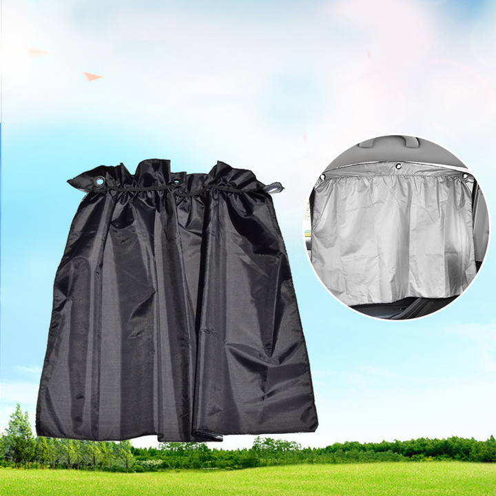 2PCS Car Curtains Double Window Sun Shade