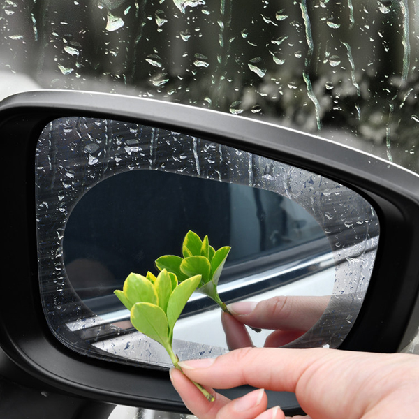 2Pcs Anti Fog Car Rearview Mirror Film Rainproof Clear Car Sticker