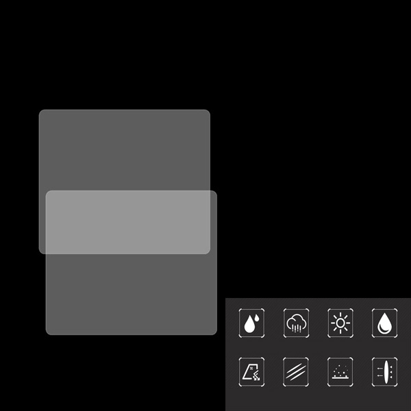 2Pcs Rainproof Car Window Film Car film window Waterproof Protective Film