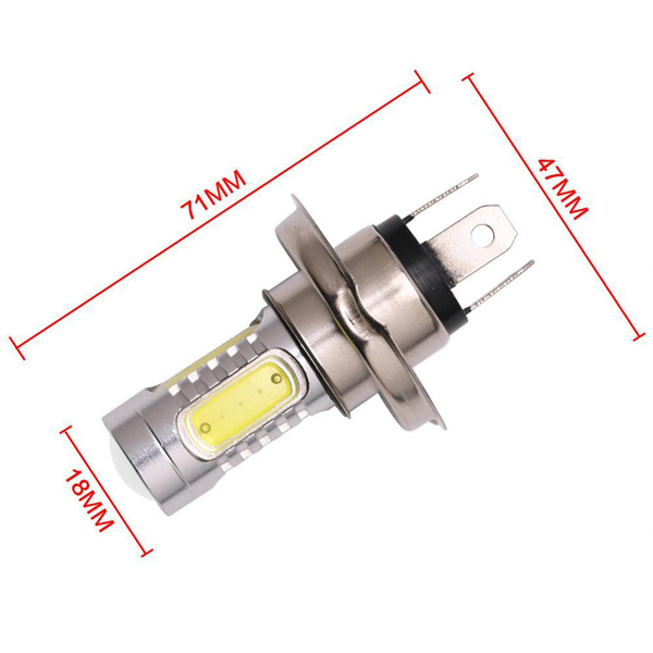 2PCS Universal 7.5W Car LED White Head Fog Lamp Car Headlight