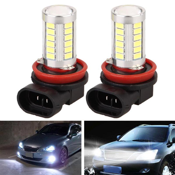 2Pcs/Lot LED Car Headlamps/DRL/Fog Lamps  H8 5630 33SND External Daytime Running Lights
