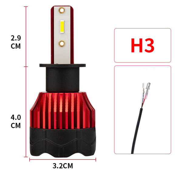 2pcs Car Headlight Bulbs LED H1 H3 H4 H7   Auto Bulb 10200LM 6000K 55W 12-24V Car Lights Universal