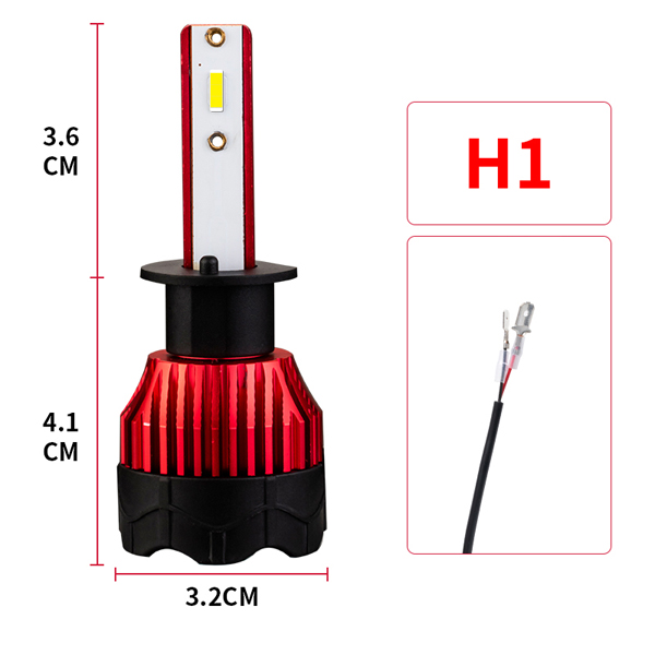 2pcs Car Headlight Bulbs LED H1 H3 H4 H7   Auto Bulb 10200LM 6000K 55W 12-24V Car Lights Universal