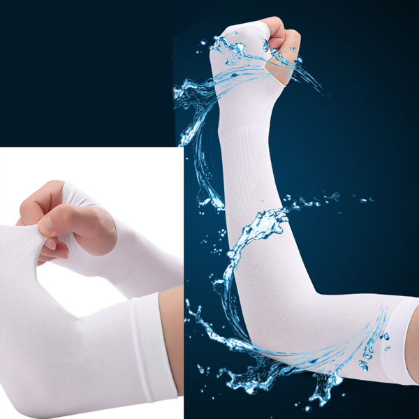 1 Pair Arm Sleeves Summer Sun UV Protection Cool Cycling Running Fishing Climbing Driving Arm Cover