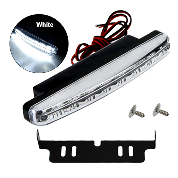 Car External LED Working Bulb Daytime Running Light Super Bright White Auto Fog Lamp Car DRL 8LED