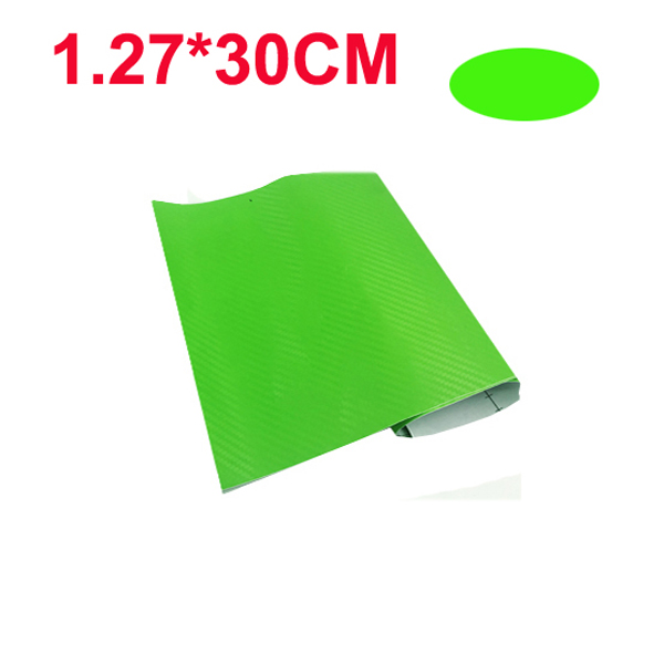 5PCS 30cmx127cm 3D Carbon Fiber Vinyl Car Wrap Sticker Sheet Roll Film Car Interior Motorcycle
