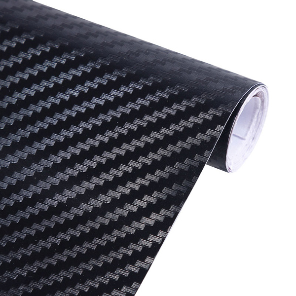 5PCS 3D Carbon Fiber Vinyl Film Car Stickers Waterproof Car Styling Wrap Auto Vehicle Detailing