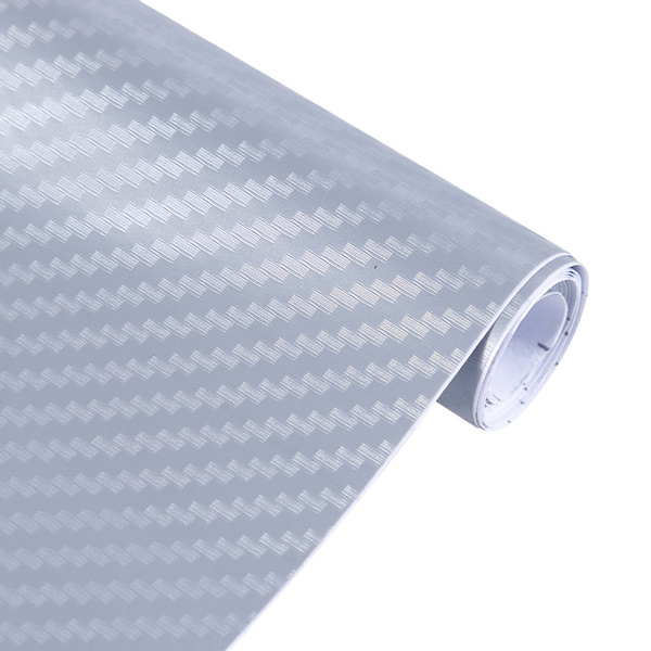 5PCS 3D Carbon Fiber Vinyl Film Car Stickers Waterproof Car Styling Wrap Auto Vehicle Detailing