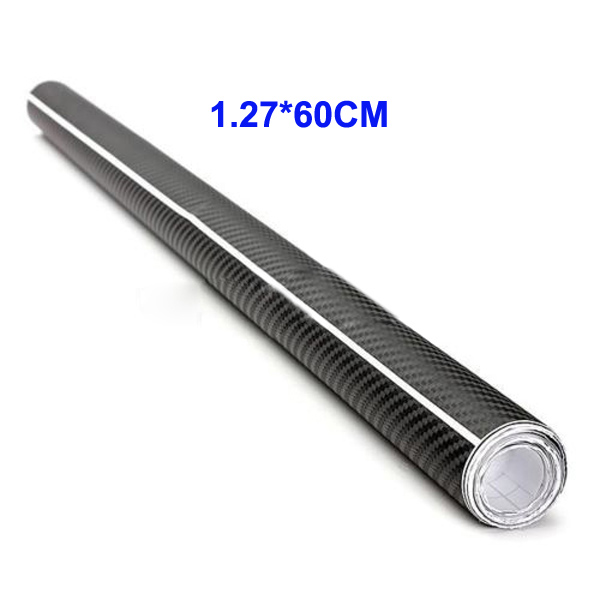 5PCS Waterproof Car Sticker 3D Carbon Fiber Vinyl Adhesive Film Sheet Roll Auto Car DIY Sticker