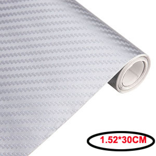 5PCS 152X30cm 3D Carbon Fiber Vinyl Car Wrap Sheet Roll Film Car stickers Decals Motorcycle