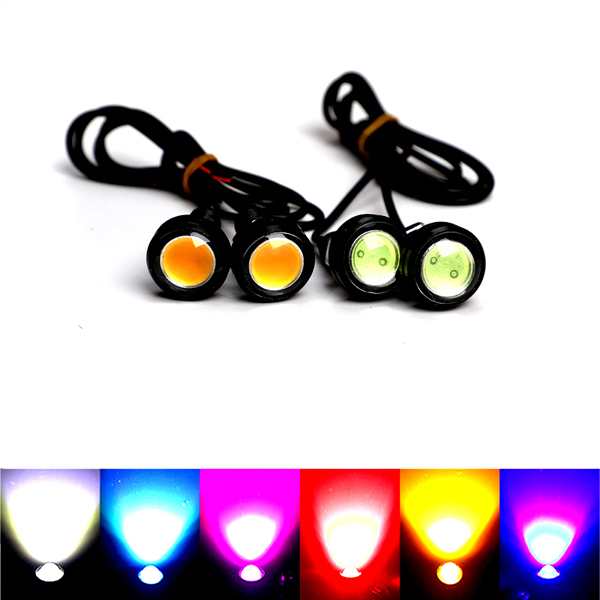 2X 23 MM Car Eagle Eye DRL Led Daytime Running Lights Signal Automobiles Lamps