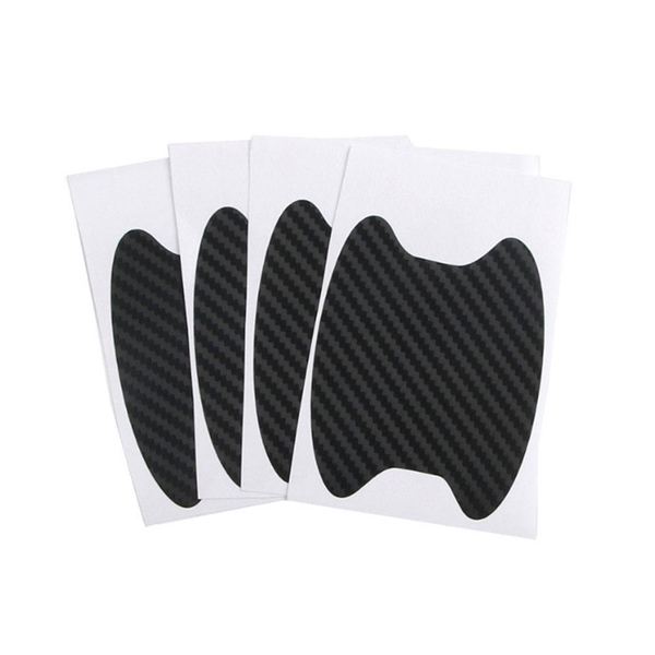 4Pcs Car Handle Protection Film Universal Invisible Car Carbon Fiber Door Handle Sticker