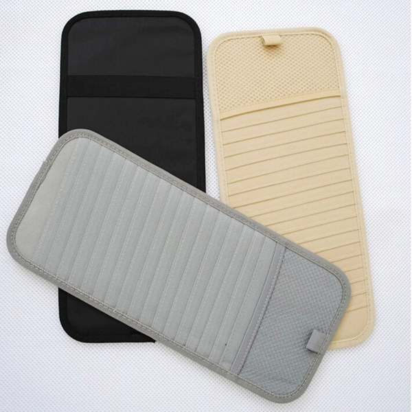 New Portable Sunshade 12 Disc Capacity DVD CD Case for Car Media Storage CD Bag