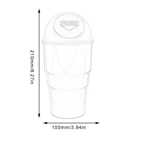 New Car Trash Garbage Can Autobiles Trash Dust Case Holder Bin Box