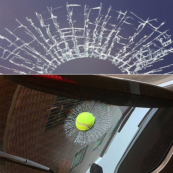 New 3D Tennis Car Stickers Funny Auto Car Styling Ball Hits Car Body Window Sticker