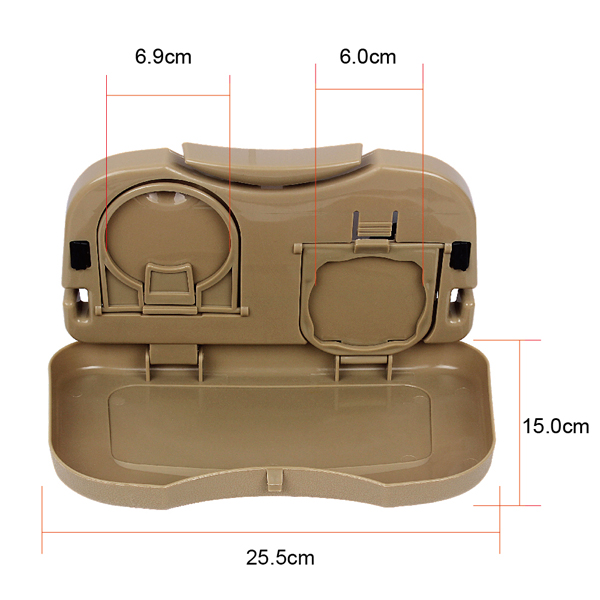 Car Folding Table Auto Drink Food Cup Tray Stand Desk Car Back Seat Table Beverage Holder