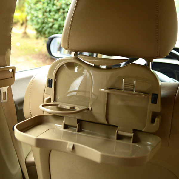 Car Folding Table Auto Drink Food Cup Tray Stand Desk Car Back Seat Table Beverage Holder