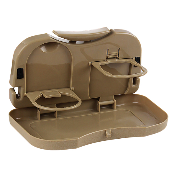 Car Folding Table Auto Drink Food Cup Tray Stand Desk Car Back Seat Table Beverage Holder