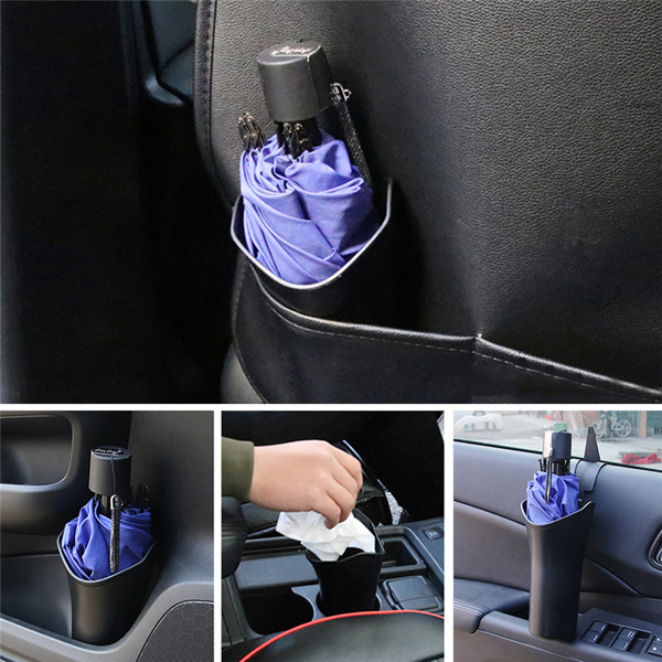 Car Folding Umbrella Cover Cup Holder Multi-function Storage Bucket