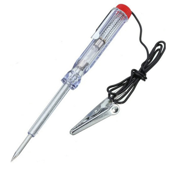 Car System Circuit Tester 6/12/24V Long Probe Continuity Test Replaceable Car Tool