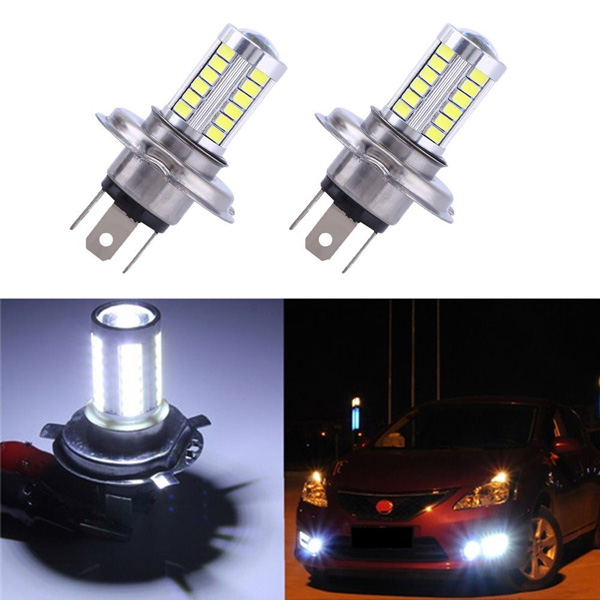 2X H4 33SMD LED Motorcycle Headlight Bulbs Led Moto Motorbike Daytime Running Light Car Light