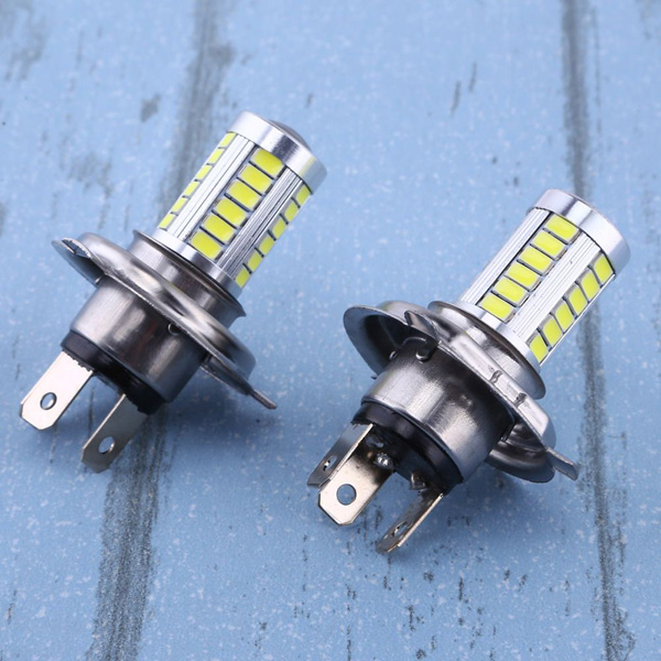 2X H4 33SMD LED Motorcycle Headlight Bulbs Led Moto Motorbike Daytime Running Light Car Light
