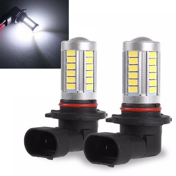 2pcs 9005 5630 33SMD LED 12V Car Fog Light Headlight Lamp Bulb White