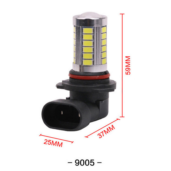 2pcs 9005 5630 33SMD LED 12V Car Fog Light Headlight Lamp Bulb White