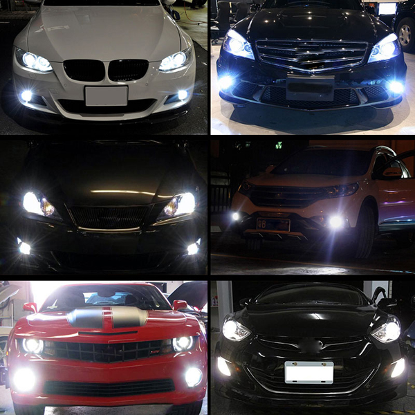 1 Pair 9006 HB4 FOR XBD chip 80w LED Car Fog Light Driving Bulb