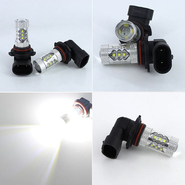 1 Pair 9006 HB4 FOR XBD chip 80w LED Car Fog Light Driving Bulb