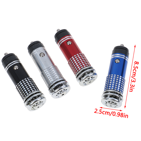 Mini Car Air Purifier 12V Auto Car Fresh Air Ionic Purifier Oxygen Bar Ozone Ionizer Cleaner