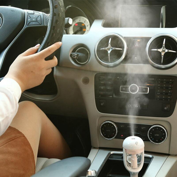 New Mini 12V Car Steam Humidifier Air Purifier Aroma Diffuser Essential oil diffuser Car humidifier