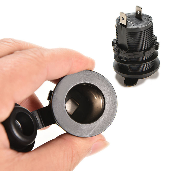 Waterproof 12V Car Cigarette Lighter Socket Auto Boat Motorcycle Tractor Power Outlet Socket