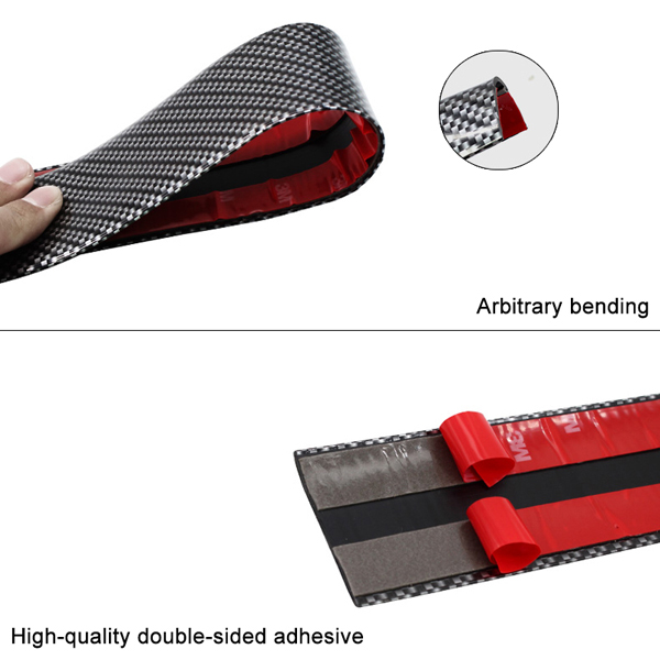 New Car Stickers 5D Carbon Fiber Rubber Styling Door Sill Protector DIY Car Styling