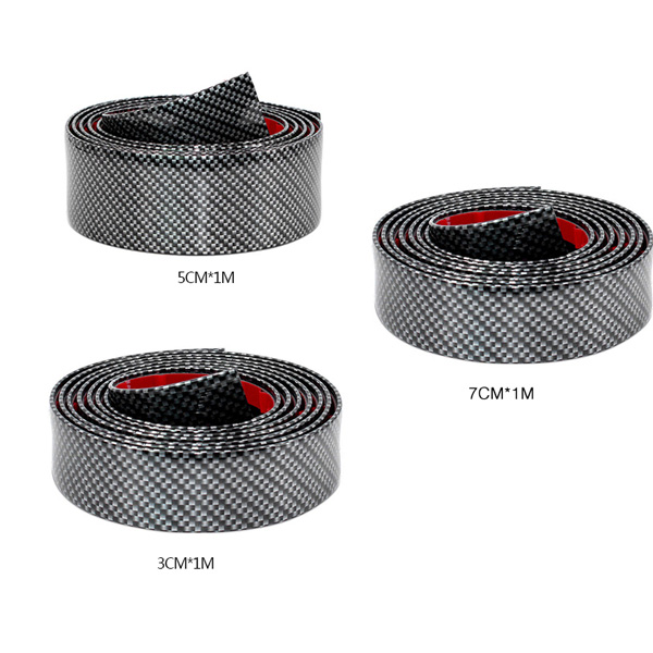 New Car Stickers 5D Carbon Fiber Rubber Styling Door Sill Protector DIY Car Styling