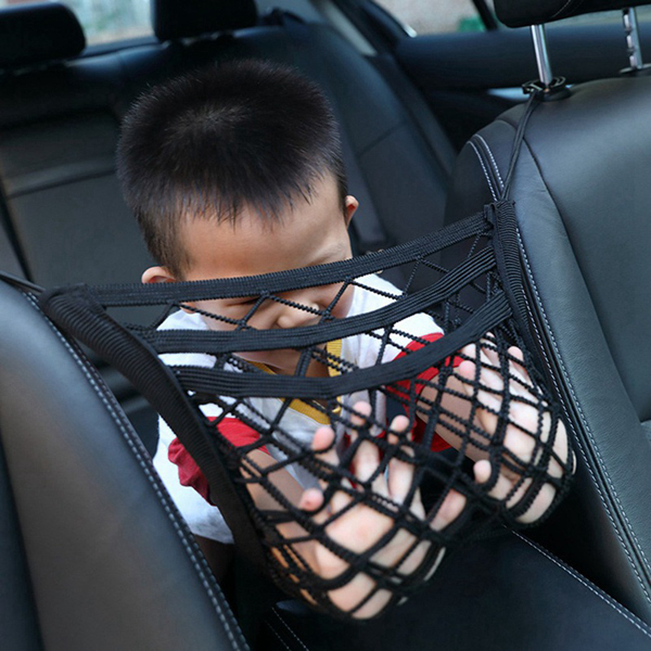 New Strong Elastic Car Mesh Net Bag Between Car Organizer Seat Back Storage Bag Luggage Holder