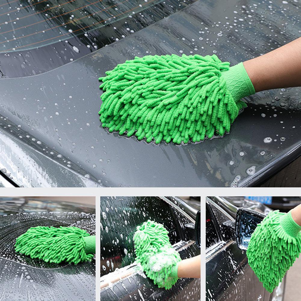 Car Wash Gloves Brushes Microfiber Motorcycle Washer Clean Brushes Window Washing Tool