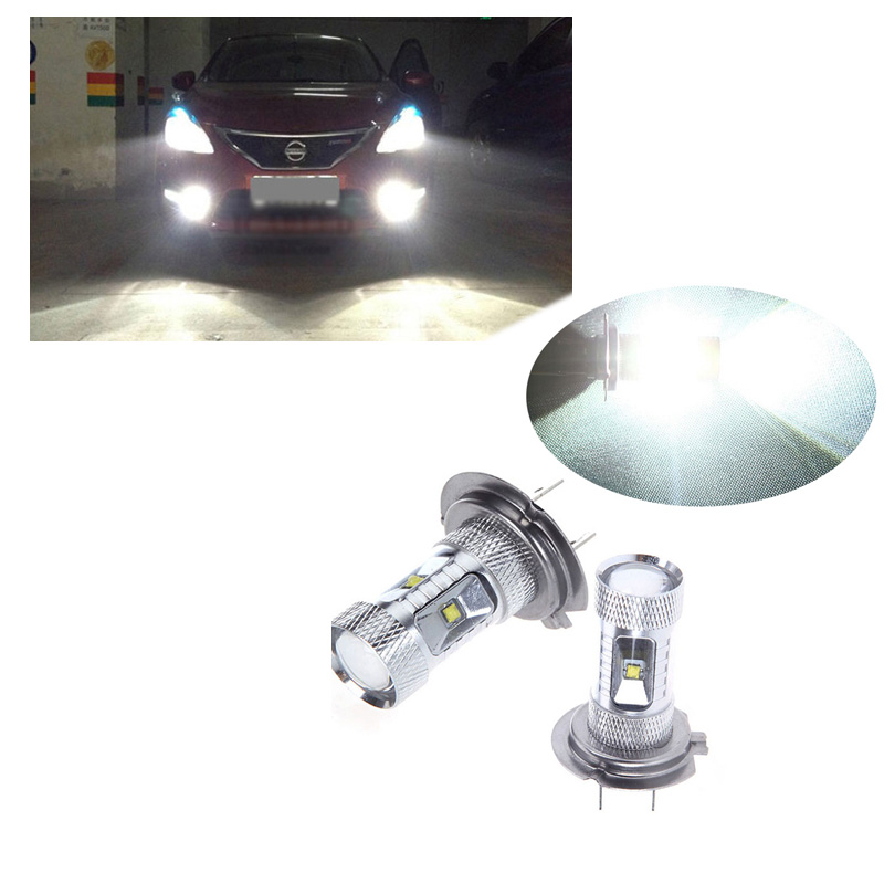 1 pair White  H7 LED 30W DRL Low Beam Bulb DRL HEAD Car FOG LIGHT Daytime Running Lamp