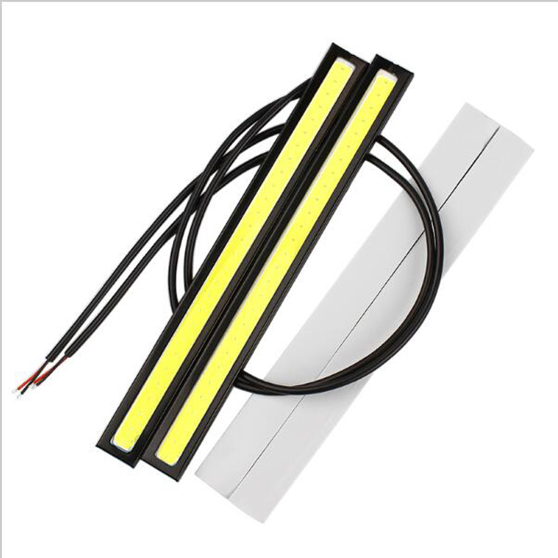 Car-styling 14cm Waterproof Ultra-thin COB Chip LED Daytime Running Light DIY DRL LED Light Lamp