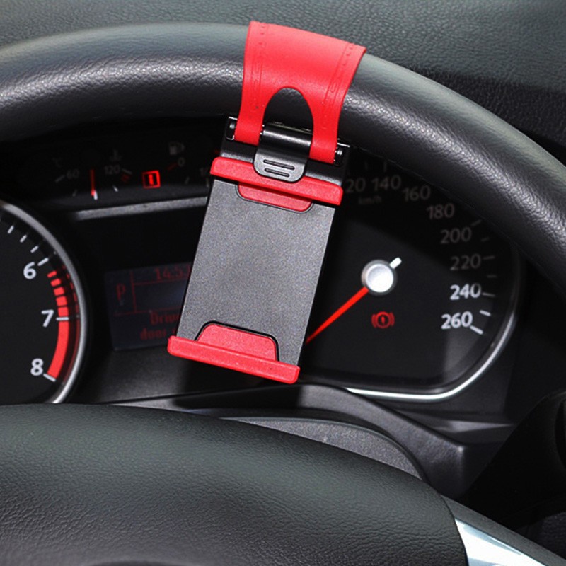Car Holder Mini Air Vent Steering Wheel Clip Mount Cell Phone Mobile Holder