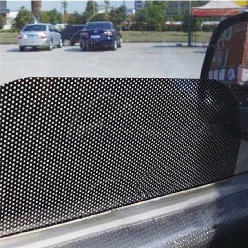 2pcs/Pack Car Sun Shades Rear Window Cover Black PVC Sunshade Side Covers Shield Screen Visor